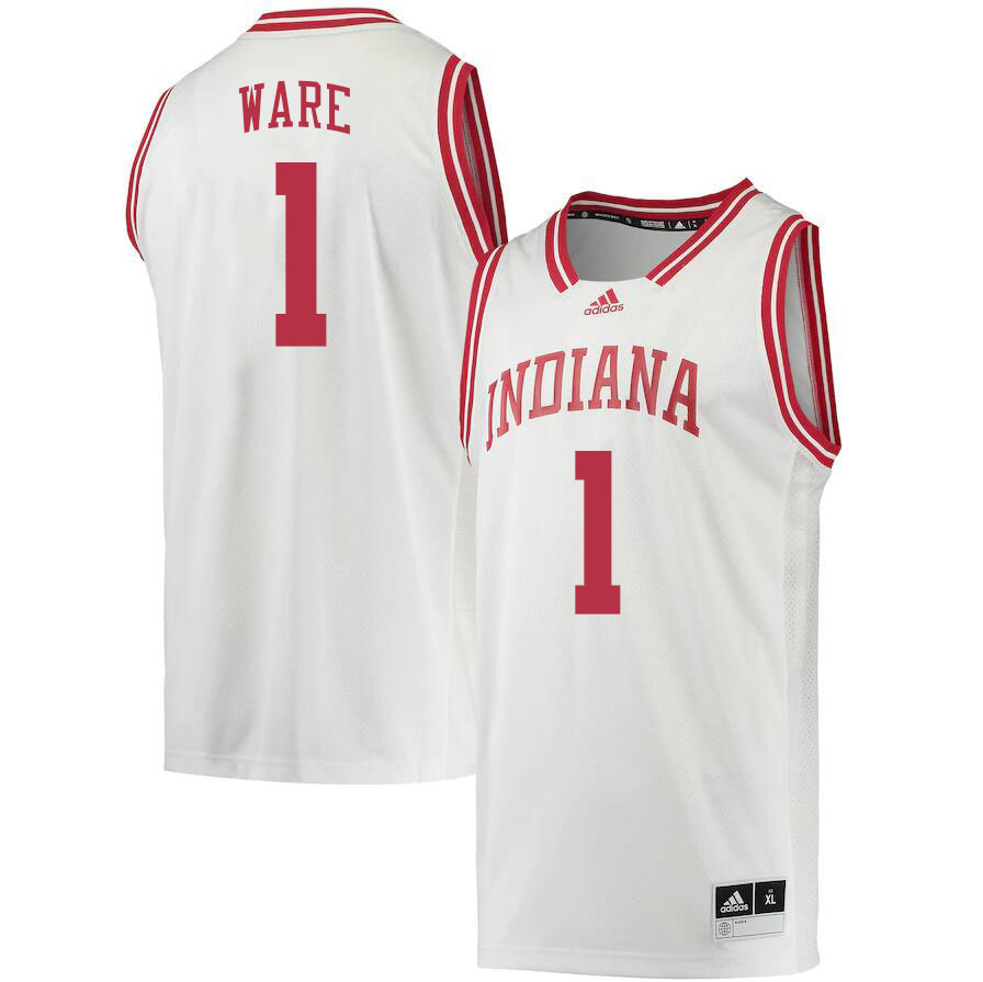 Men #1 Kel'el Ware Indiana Hoosiers College Basketball Jerseys Stitched Sale-Retro